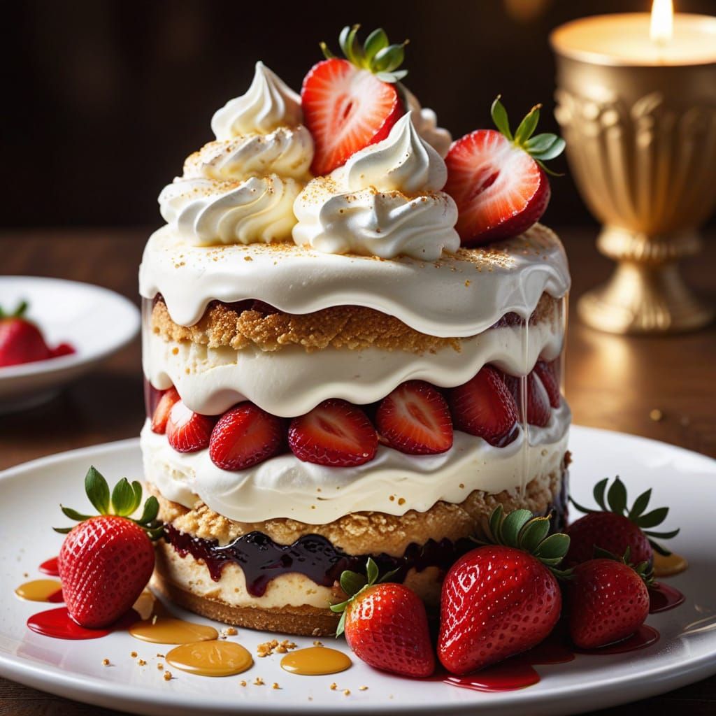 Decadent Parfait in Hyper-Realistic Color