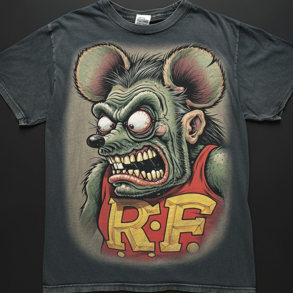 Retro 1965 Graphic T-Shirt Featuring Ed 'Big Daddy' Roth's R...