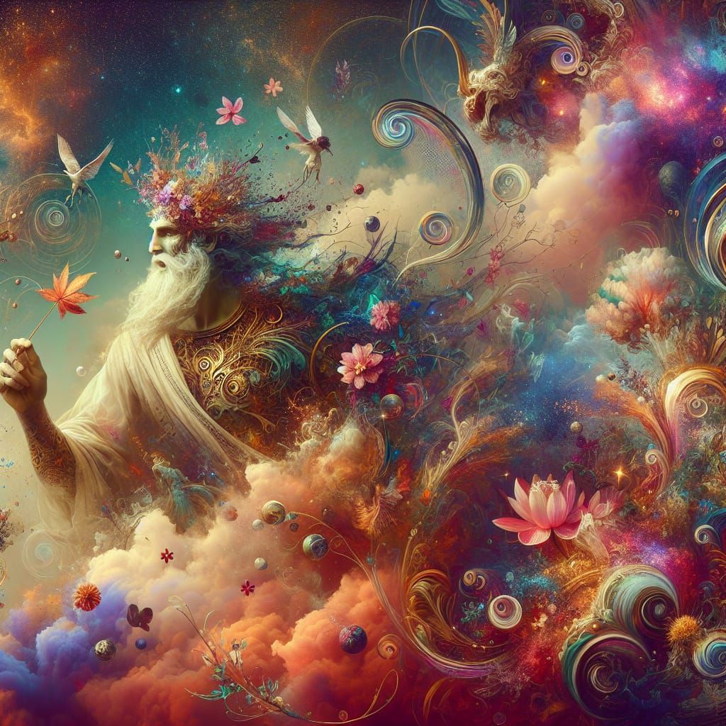 Dionysus, God of Wine, in Fantastical 8k Concept Art