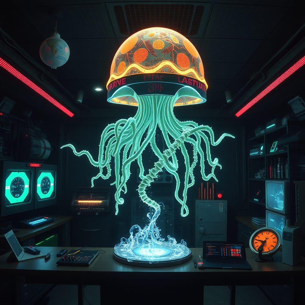 Biopunk Amoeba in Alien Lab