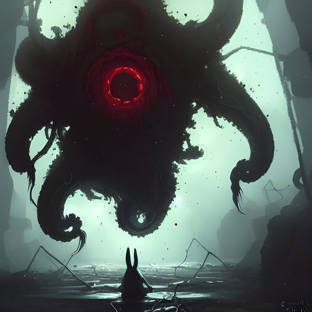 Sinister Yog-Sothoth in Dark Fantasy Style