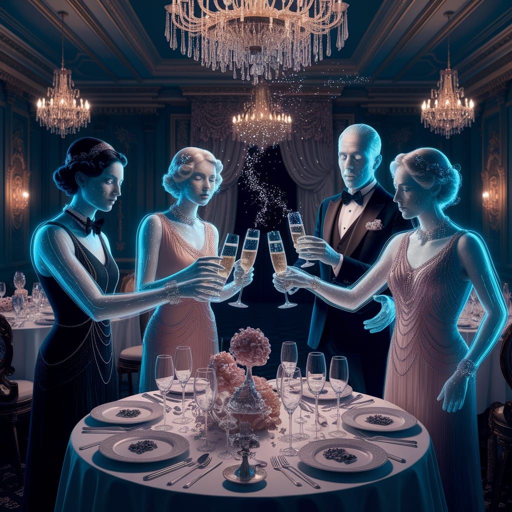 1920s Ghosts Celebrate New Year's Eve in Haunted Ballroom