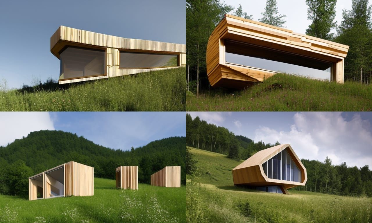 Biophilic Parametric Building on Wooded Hill