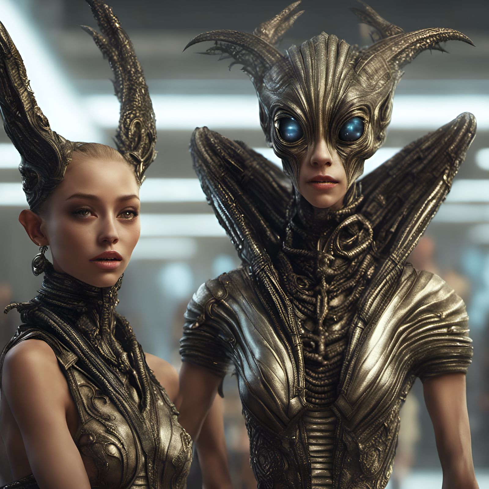 Alien Fashion Show: Gorgeous Clothes and Happy Smiles