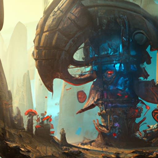 Fantastical Detailed Matte Painting of Mother Figure