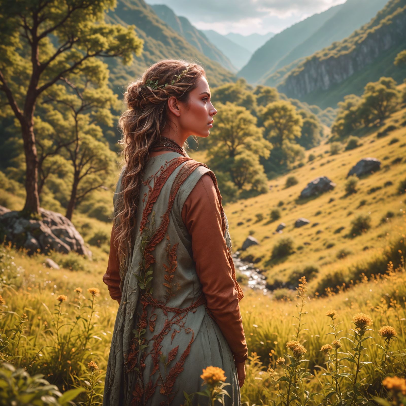 Wild Woman Nature: Digital Art Portrait