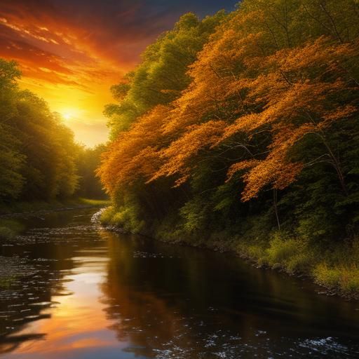 Monarch Butterfly in Spring Forest at Sunset