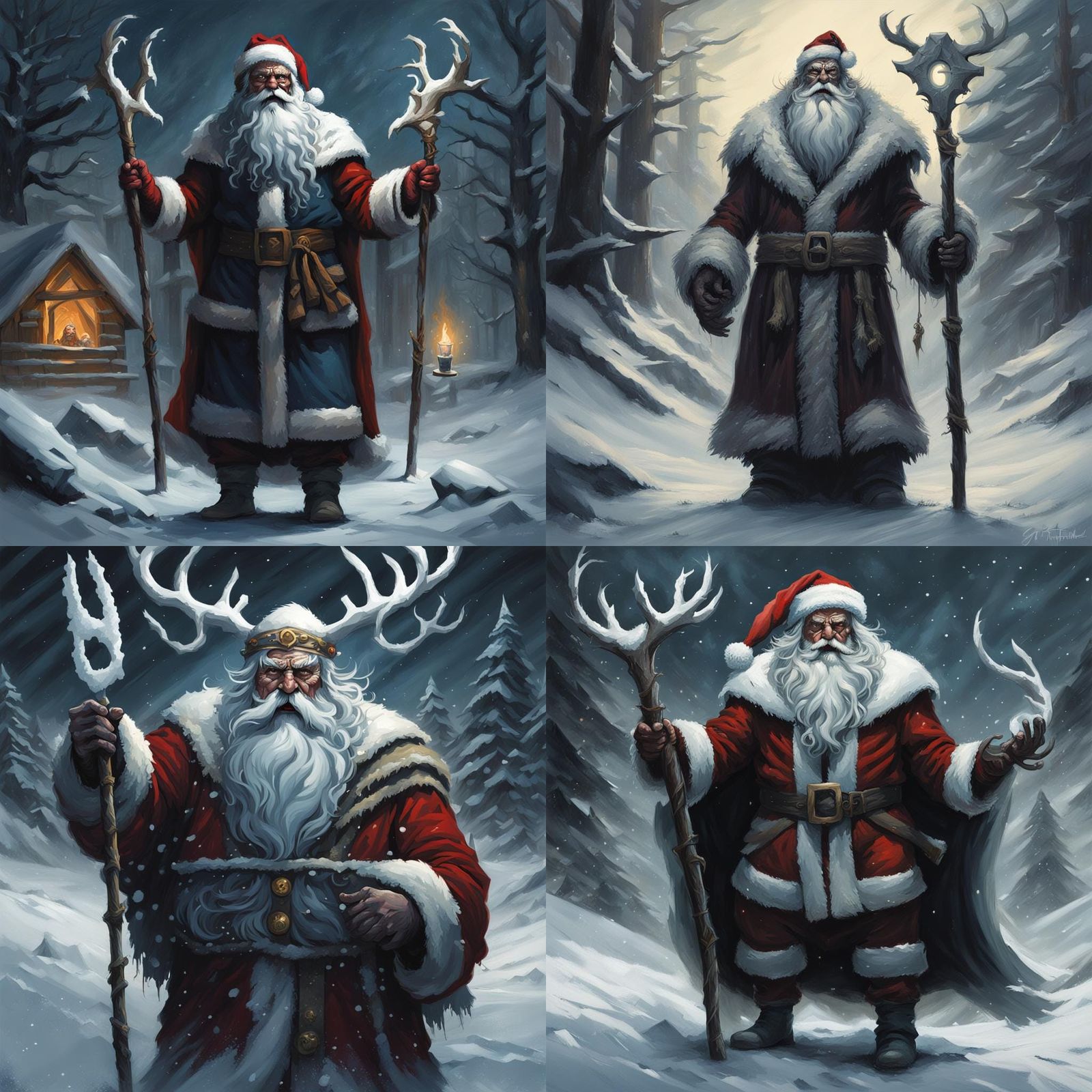 Pagan Winter God as Sinister Santa Claus