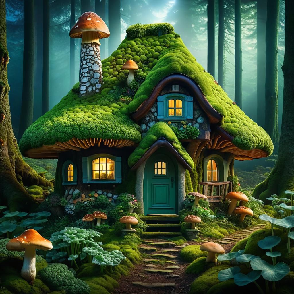 A mushroom house