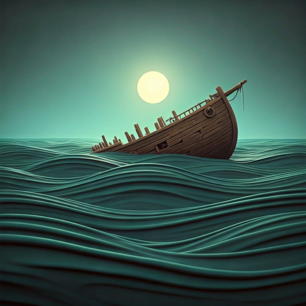 Crazy Claymation Sinking Boat