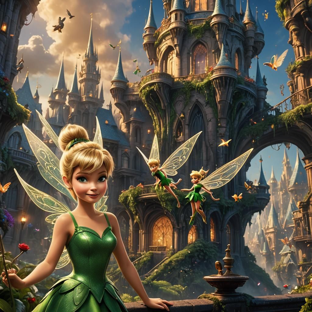Tinker Bell Meets Donald Trump: Fantasy Art