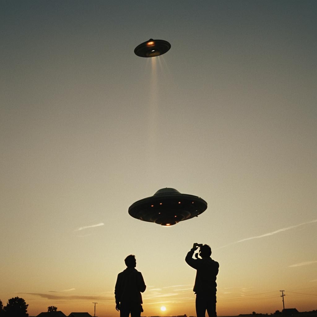 Journalist Captures UFO in Cinematic Film Still