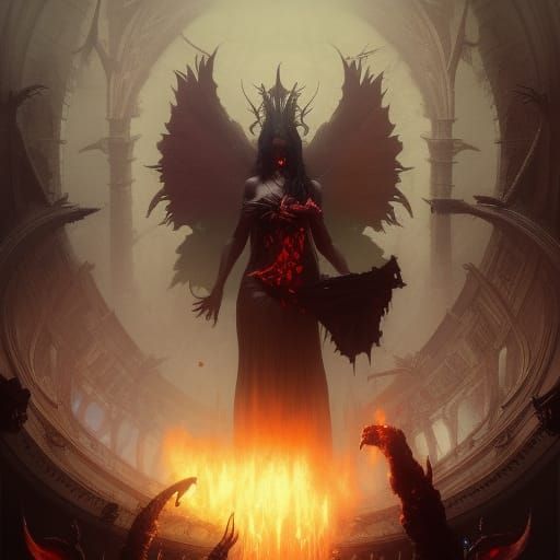 Asmodeus Dark Fantasy Concept Art in 8k Resolution