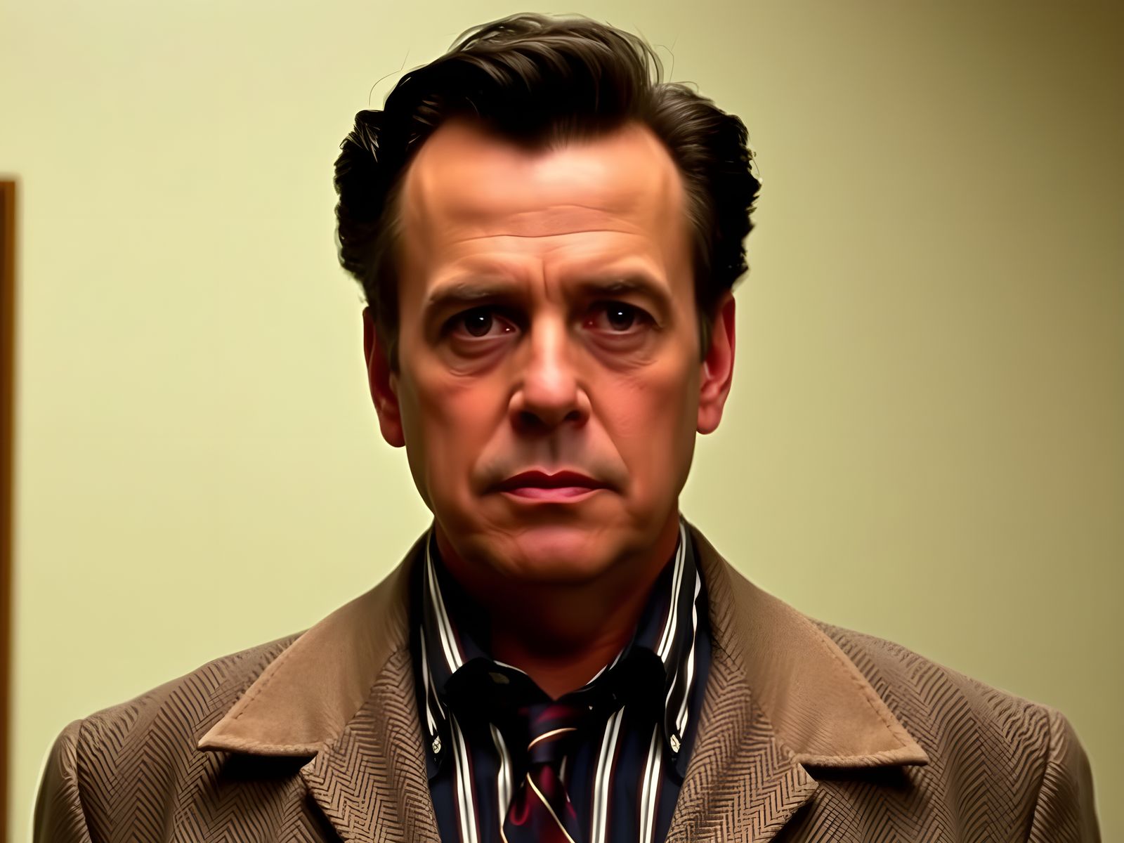 Fictional Twin Peaks Character in Dark, Moody Landscape