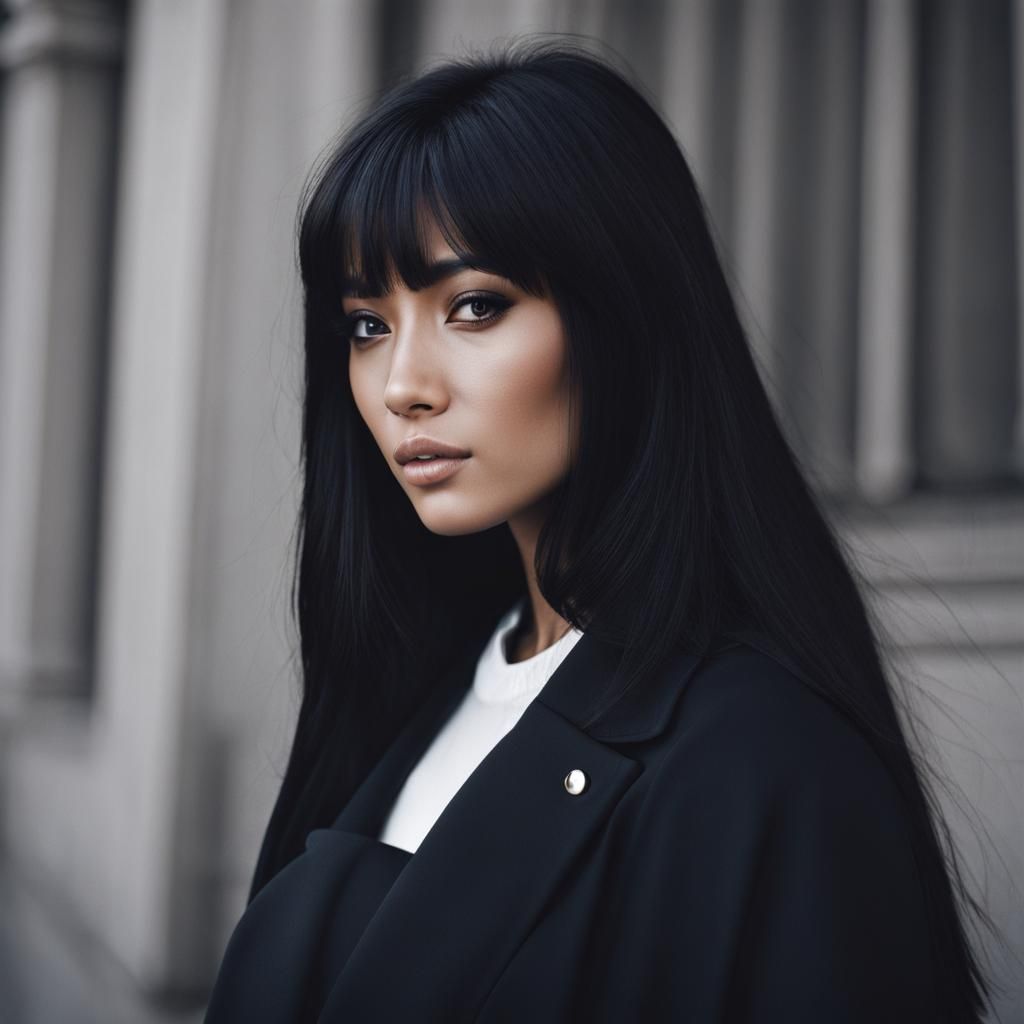 Striking Portrait of a Beautiful Woman's Face