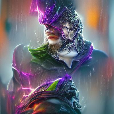 Hyperdetailed Portrait: Joker Shredder Fusion