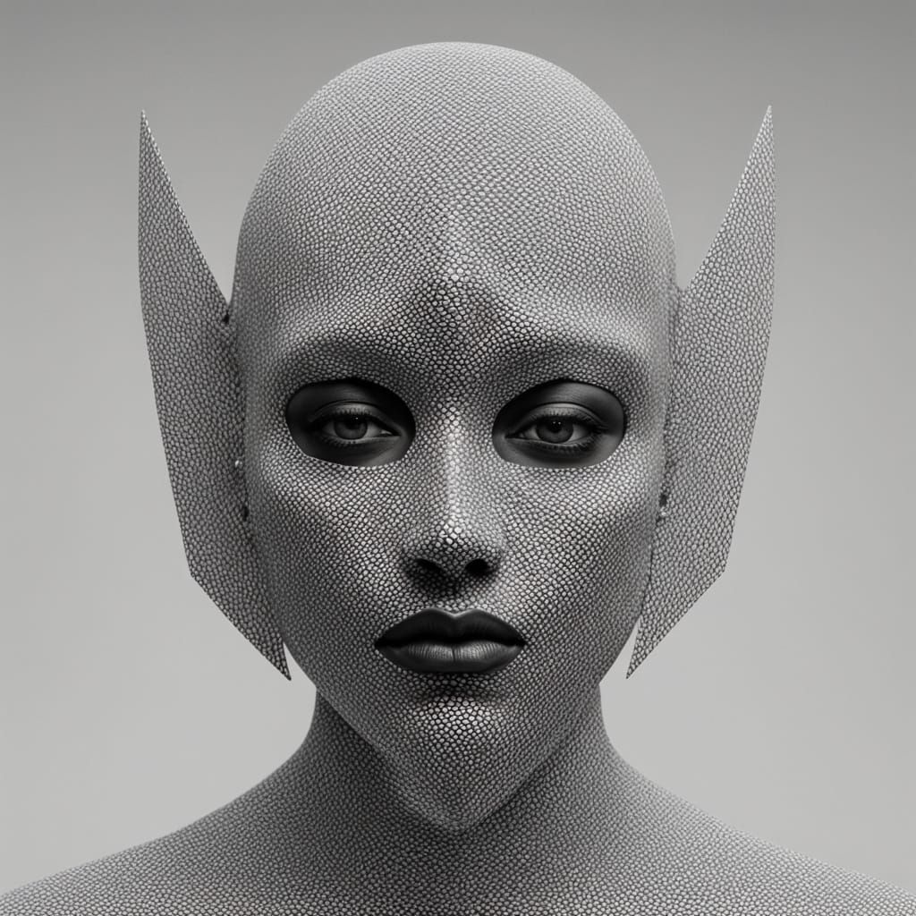 Op Art Sculpture with Geometric Patterns