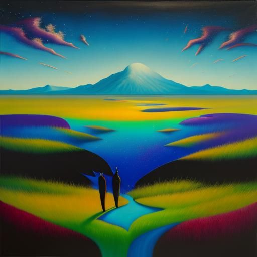 "The artist lucidified her childhood memories in a series of surreal paintings."