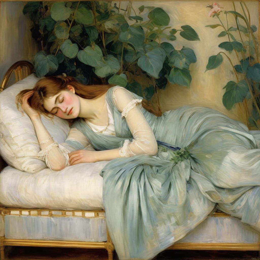 Ethereal Slumber in Soft, Dreamy Hues