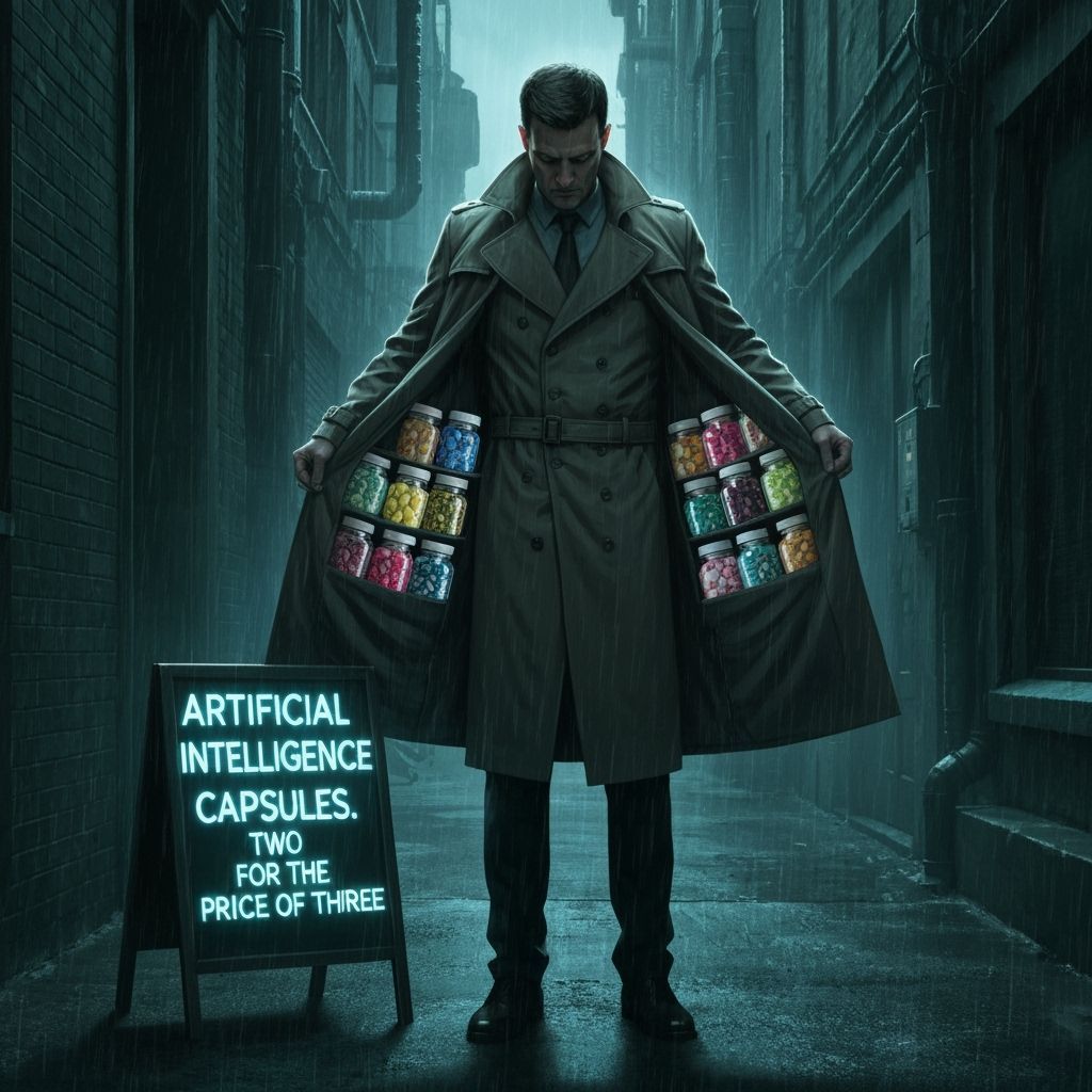 Cyberpunk Alley: AI Capsules in a Neon Future