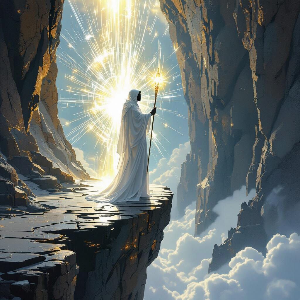 Celestial Guardian at Space Rift in Sci-Fi Style