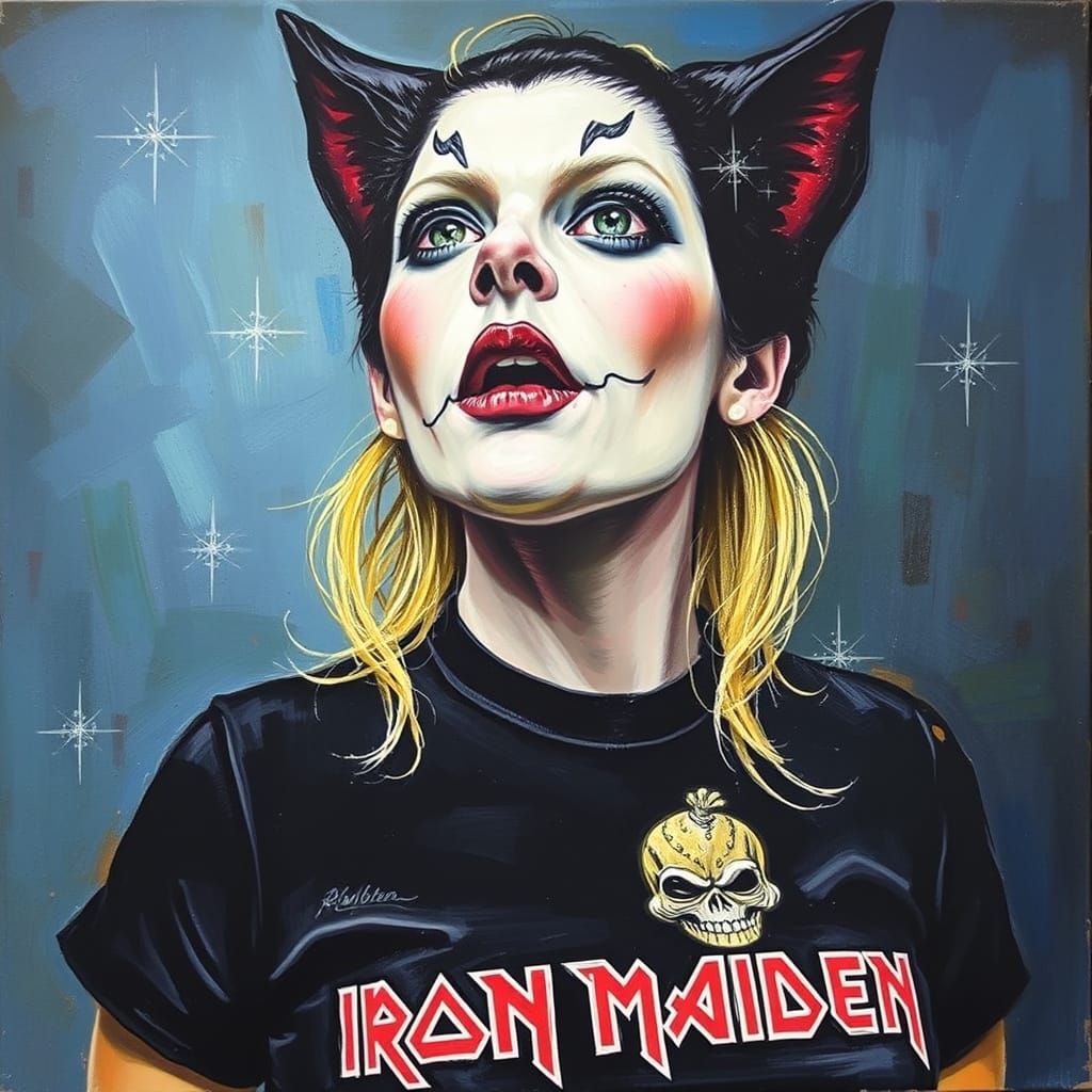 Female Mister Mistoffelees in Impasto Style