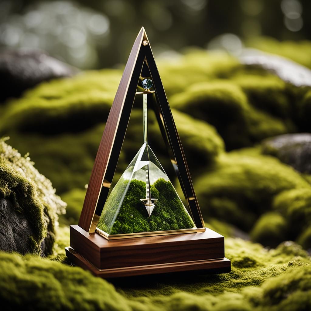 Luxury Metronome with Crystal Diamond in Macro Photography