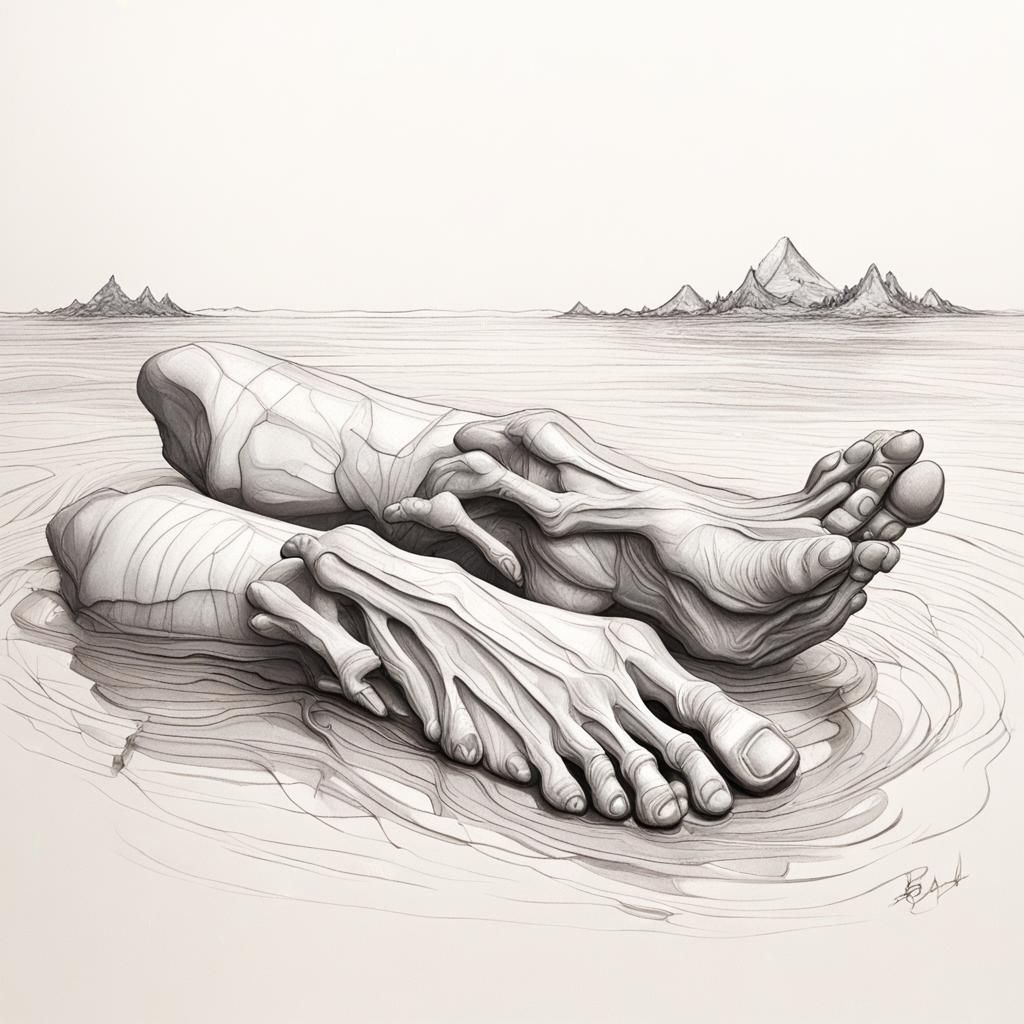 Iridescent Fairy World Inspired by Gaudi, Digital Art