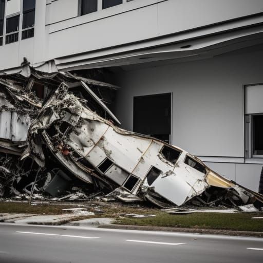 Dramatic Plane Crash Captured with Professional Photography