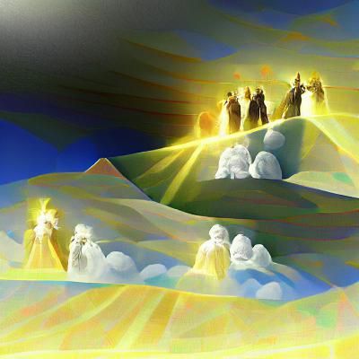 Transfiguration: Lord Bathed in Light, Minimalist Matte Pain...