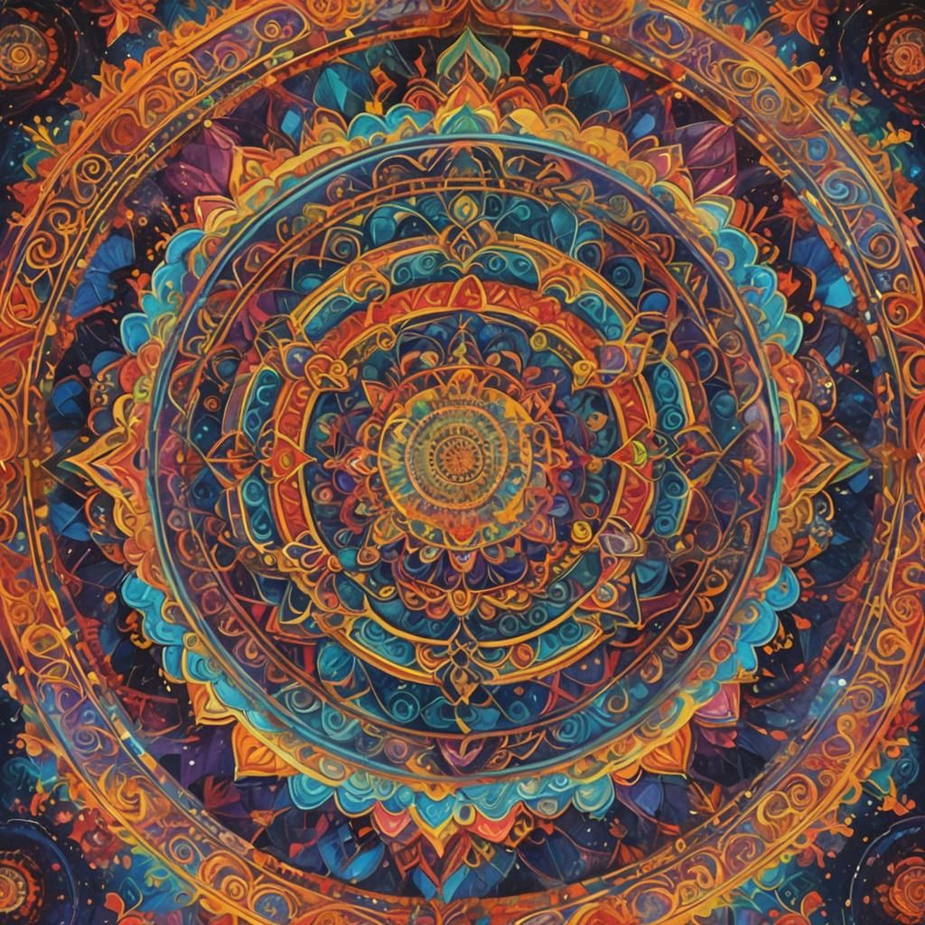 Vibrant Aura Emanating from Person's Head