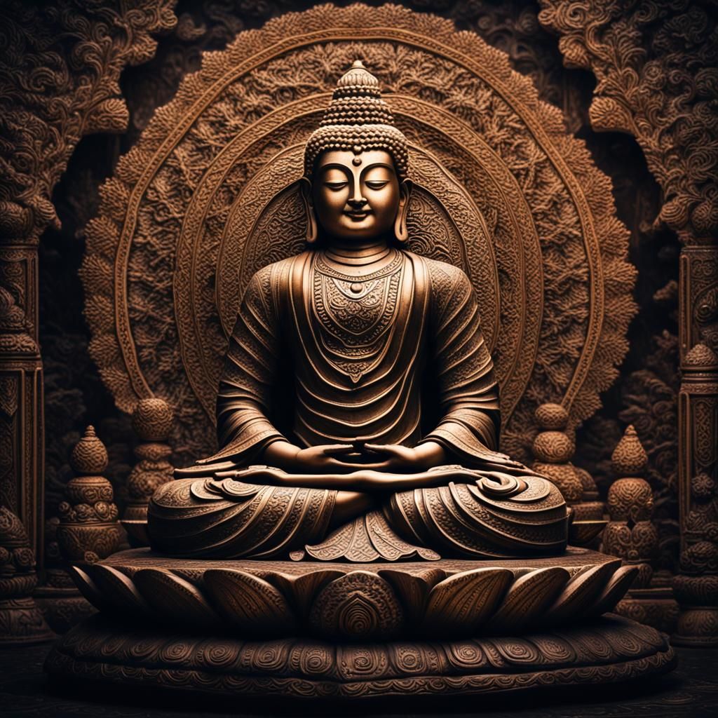 Hyperrealistic Sukha: Inner Happiness Through Meditation