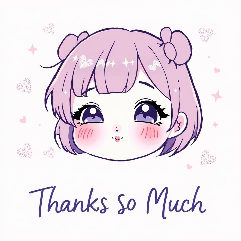 Chibi emo blowing a kiss
Text saying "Thanks So Much"