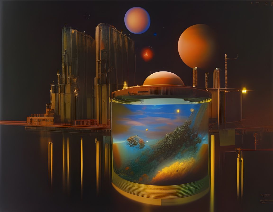 Underwater Lab of Mad Scientists in Steamnouveau Style