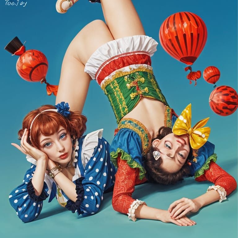 Tipsy Topsy Turvy Image Generated by AI