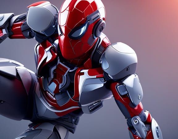 Spider-Man in Origami-Inspired Mecha Suit