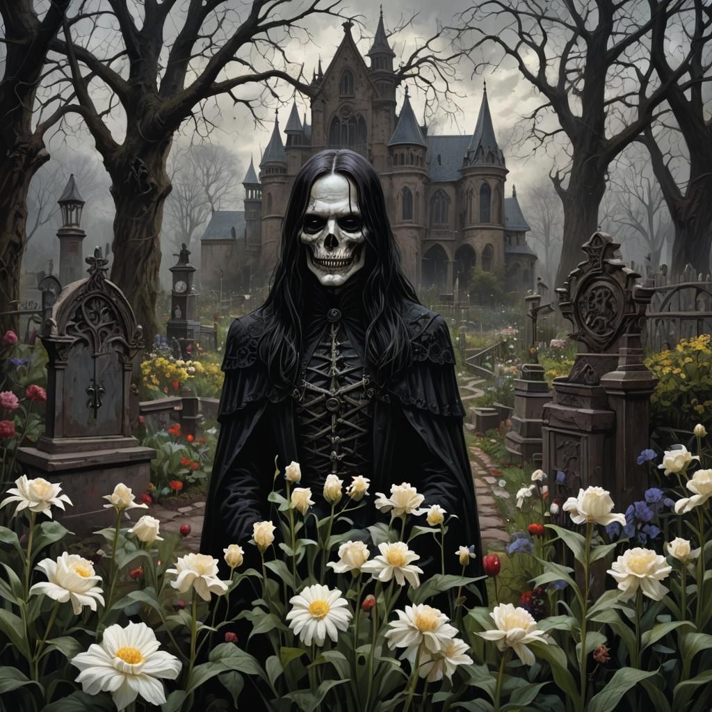 Sinister Gothic Horror Spring Garden