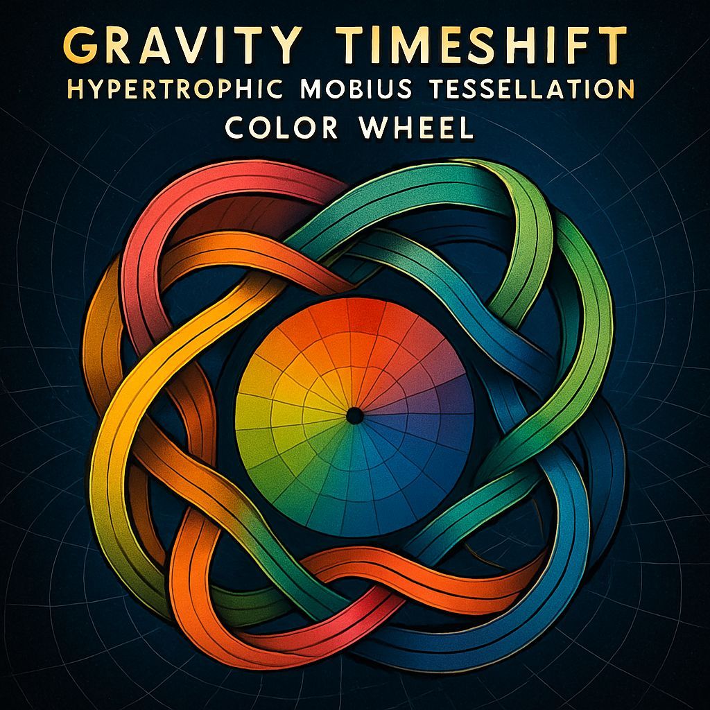 Vibrant Mobius Tessellation in Hypertrophic Color Wheel