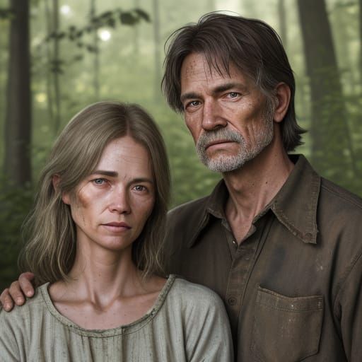 Appalachian Couple: Ultra-Realistic Photography in Natural L...