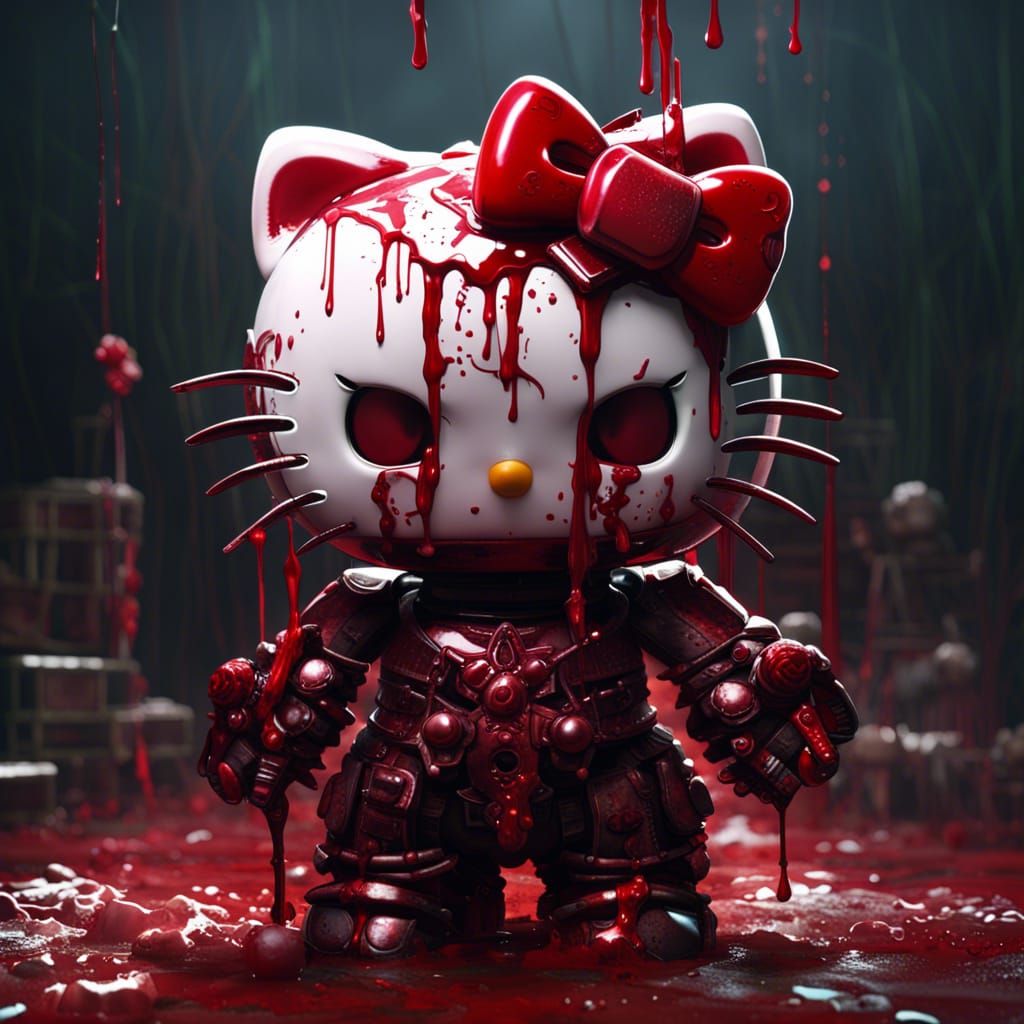 Hello Kitty Dark Fantasy Concept Art