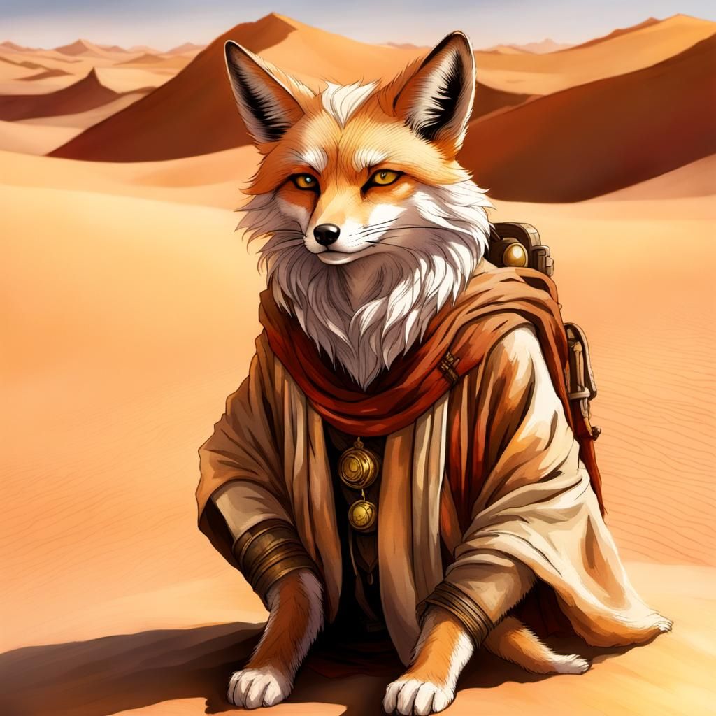 Desert Fox Nomad with Map and Canteen