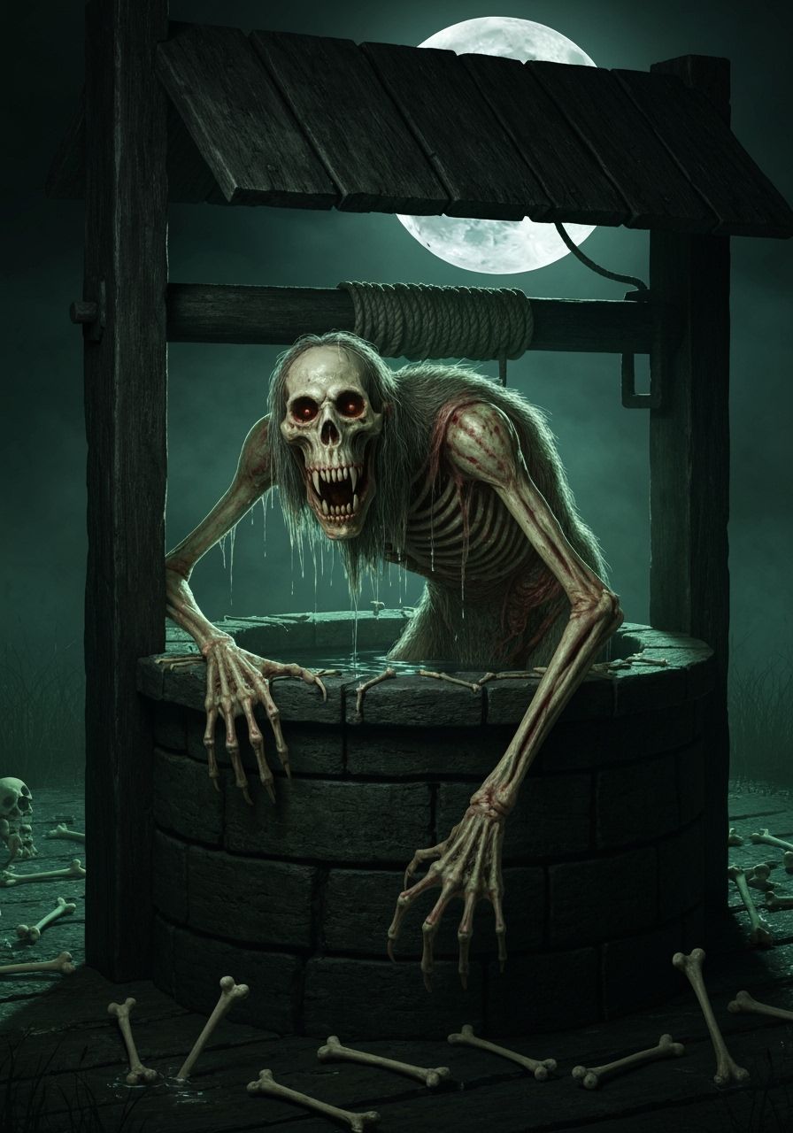 Slavic Folklore Nightmare: Creature from Cursed Well