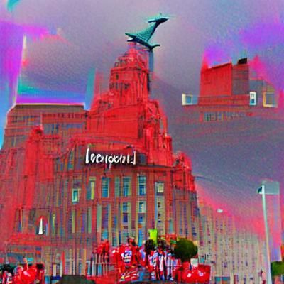 Liverpool Cityscape in Digital Art Style