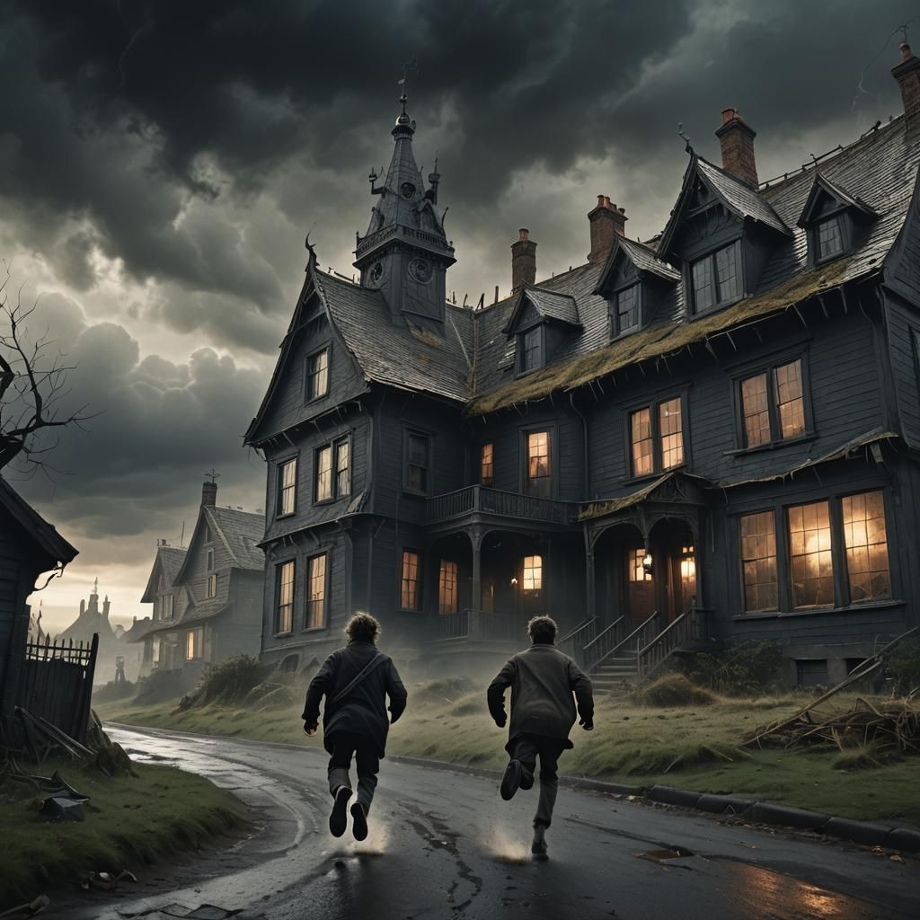 Ominous Escape: Fantasy Realism Matte Painting