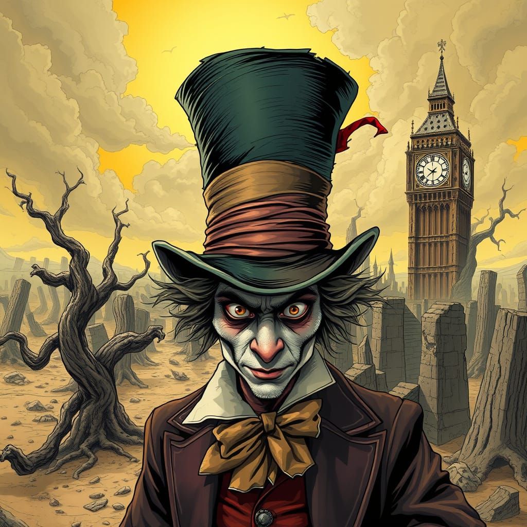 Mad Hatter in Post-Apocalyptic Wonderland