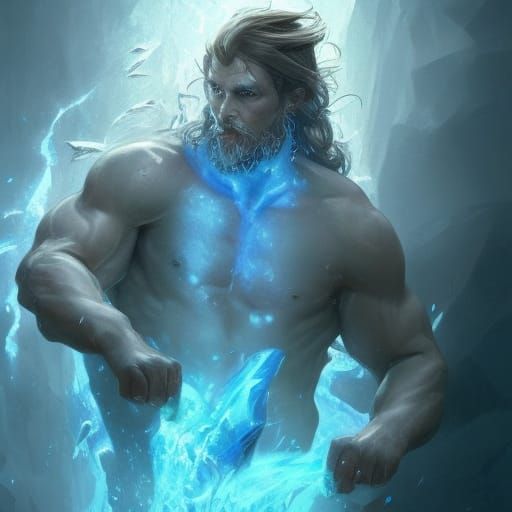 Ice Magic Water Elemental Concept Art