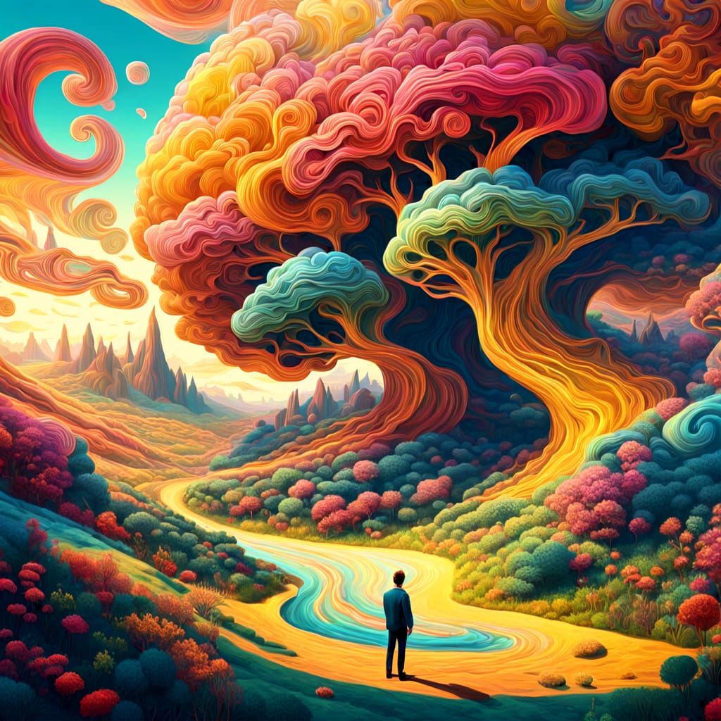 WonderMan in Wonderland: A Surreal Dreamscape