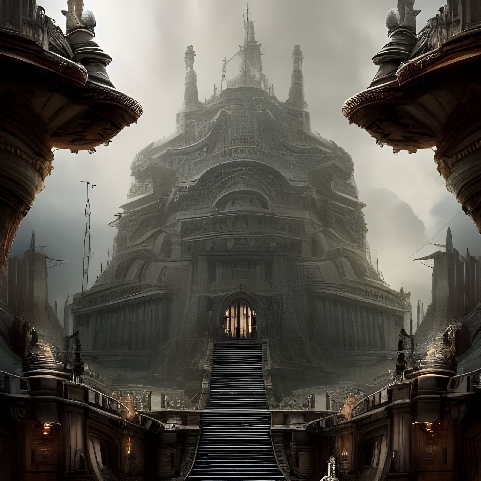 Bottomless Palindromes: A Cinematic Digital Painting