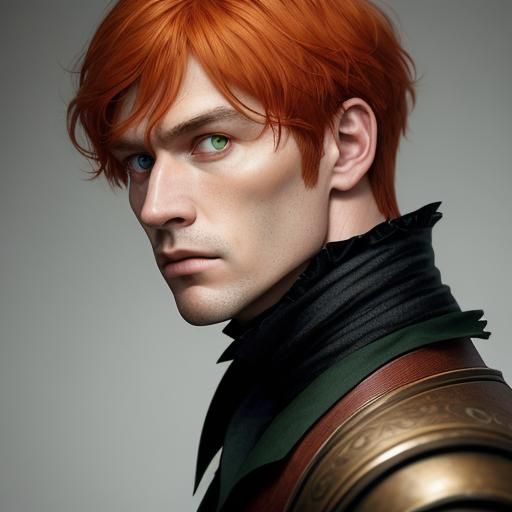 Nephilim Warrior with Victorian Haircut Portrait