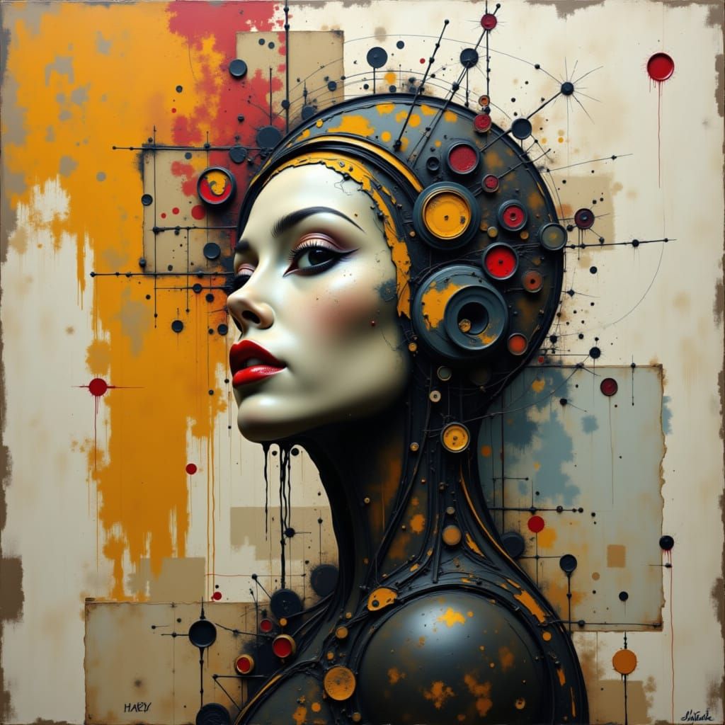 Abstract Textured Style Transfer Image